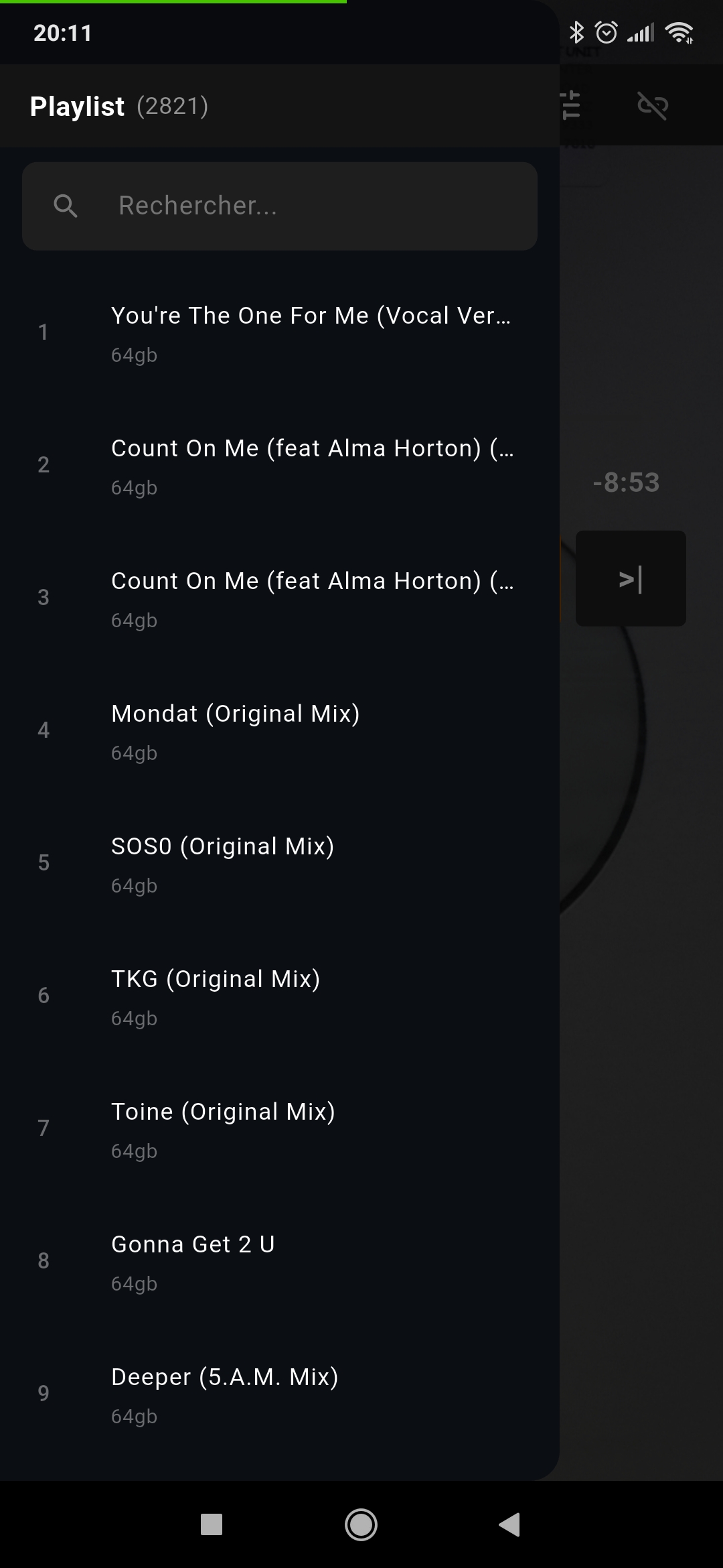 OnlyAudio — télécommande Android redesignée