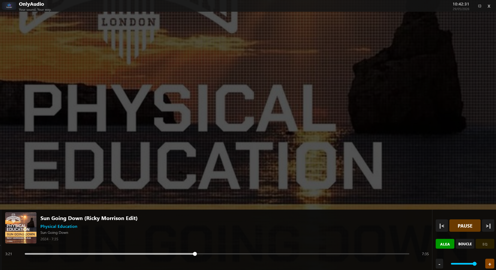 OnlyAudio v2.2.0 — vue compacte sans playlist